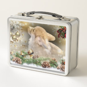 Lunch Box Chiot de corgi de Gallois de vacances