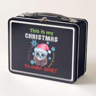 Lunch Box Chouette C'Est Ma Chemise De Pyjama De Noël