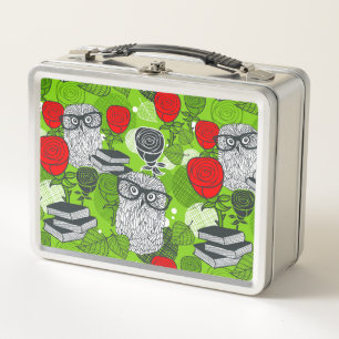 Lunch Box Chouette en roses rouges