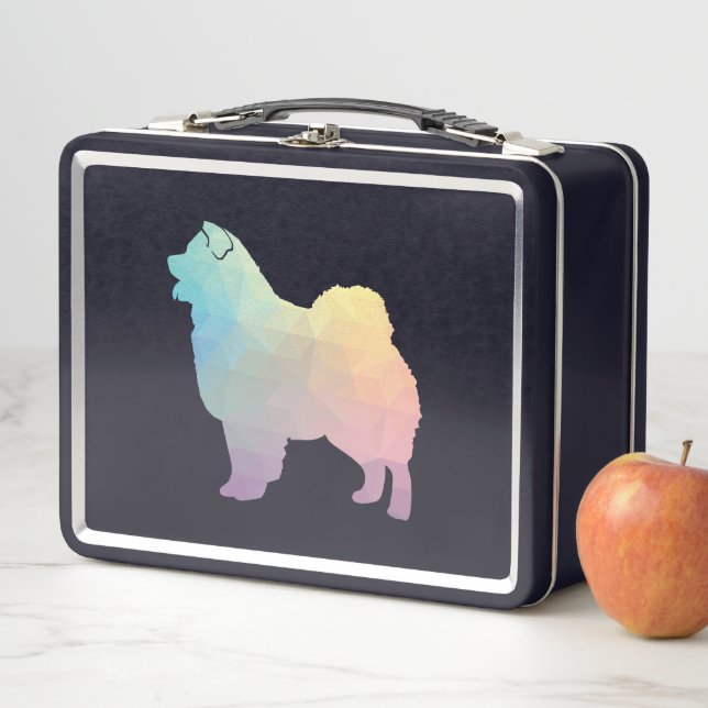 Lunch Box Chow Chow Chien race Geo Silhouette Pastel (En situation)