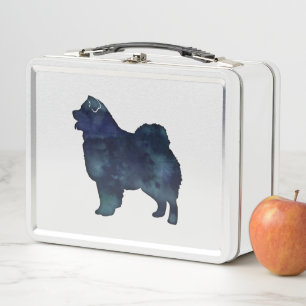 Lunch Box Chow Chow Chien race Silhouette Aquarelle