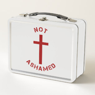 Lunch Box Christian Not Honamed Croix Rouge et la Bible Vers