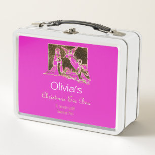 Lunch Box Christmas Eve Box Nativité Scene Hot Pink Ajouter 