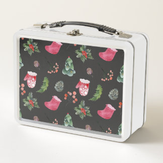 Lunch Box Christmas Reindeer : Aquarelle Motif sans couture