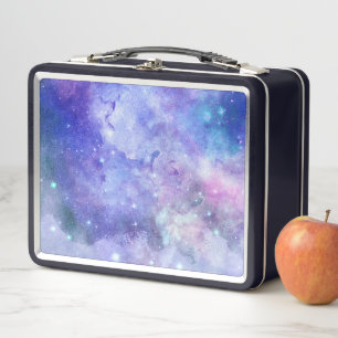 Lunch Box Ciel étoilé aquarelle Amoureux de l'espace Galaxie
