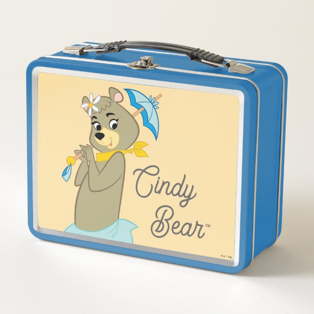 Lunch Box Cindy Bear tenant le parasol (Devant)