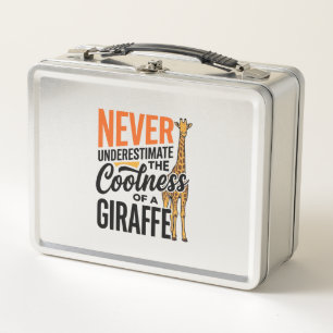 Lunch Box Citation de girafe drôle design vintage vecteur T-