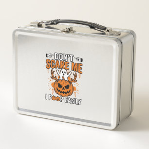 Lunch Box Citation de vecteur de citrouille de fantôme drôle