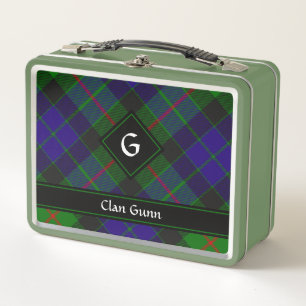 Lunch Box Clan Gunn Tartan Boîte à lunch en métal
