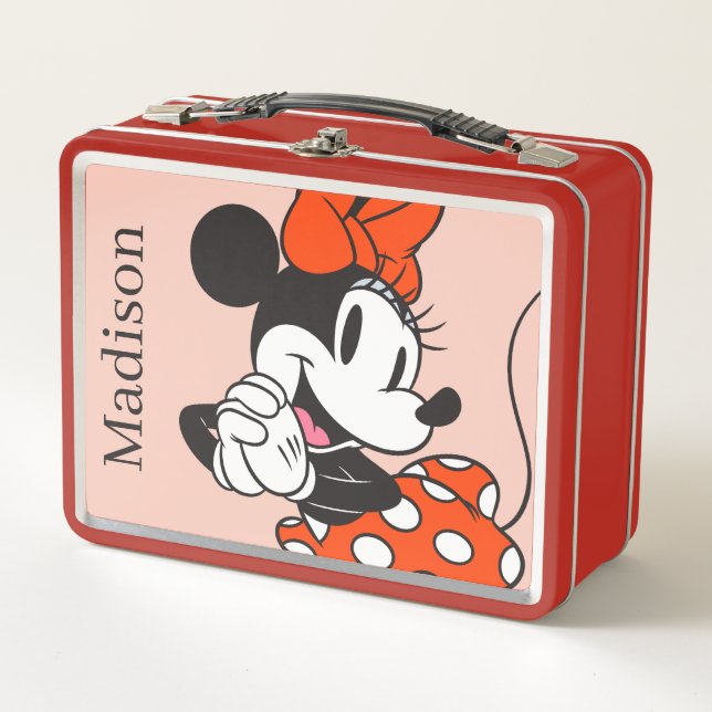 Lunch Box Classic Minnie Mouse Hands Clasped Pose (Devant)