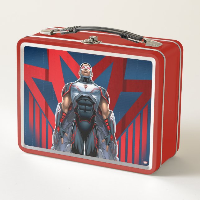 Lunch Box Classique Avengers | Insigne d'icône de faucon (Devant)