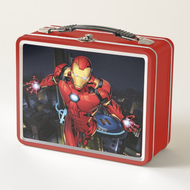 Lunch Box Classique Avengers | Iron Man Flying Forward (Devant)