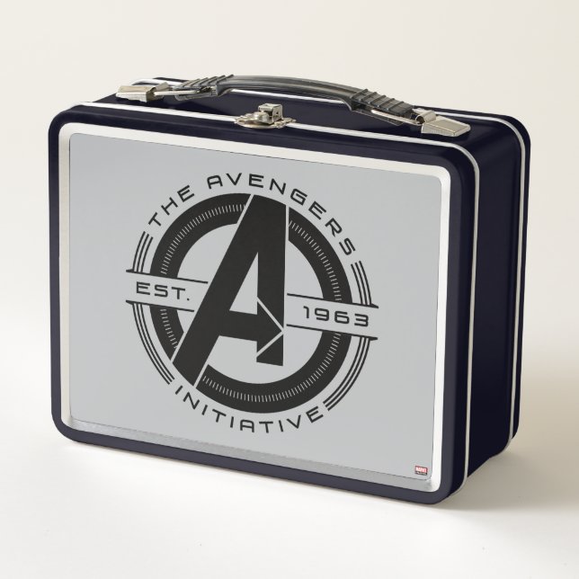 Lunch Box Classique Avengers | Logo de lentilles de l'initia (Devant)