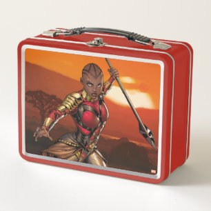 Lunch Box Classiques Avengers Okoye bondissant avec sa lan