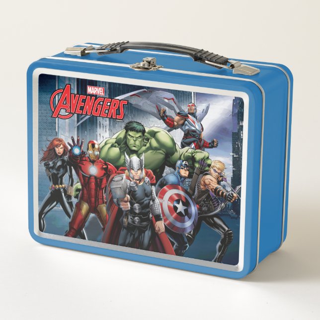 Lunch Box Classiques Avengers | Thor menant les Avengers (Devant)
