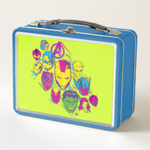 Lunch Box Classiques des Avengers   Visages Néon de l'Avenge