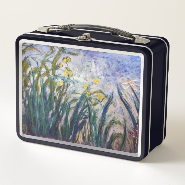 Lunch Box Claude Monet - Iris jaunes et violets (Devant)