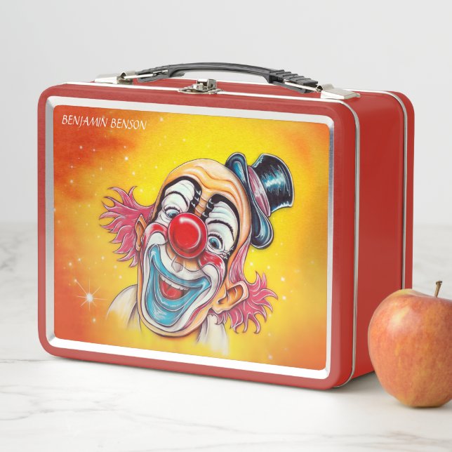 LUNCH BOX CLOWN RIANT COLORÉ (En situation)