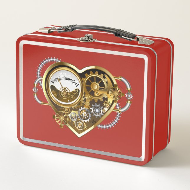 Lunch Box Coeur vapeur avec un manomètre (Devant)