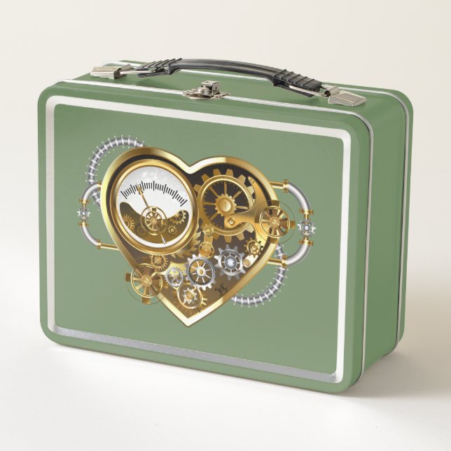 Lunch Box Coeur vapeur avec un manomètre (Devant)