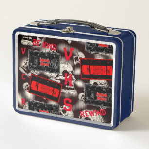 Lunch Box Collage de cassette vidéo de films d'horreur