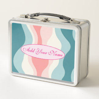 Lunch Box Collection Tendance Abstraite Rose Pâle Menthe