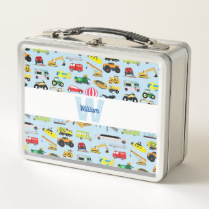 Lunch Box Colorée Transport & Véhicules École pour enfants