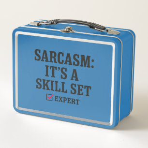 Lunch Box Compétence en sarcasme Typographie experte