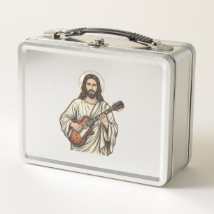 Lunch Box Conception de chemise à gravure de guitariste sacr