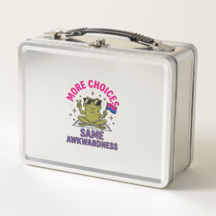 Lunch Box Conception de chemise de fierté de grenouille Bi d