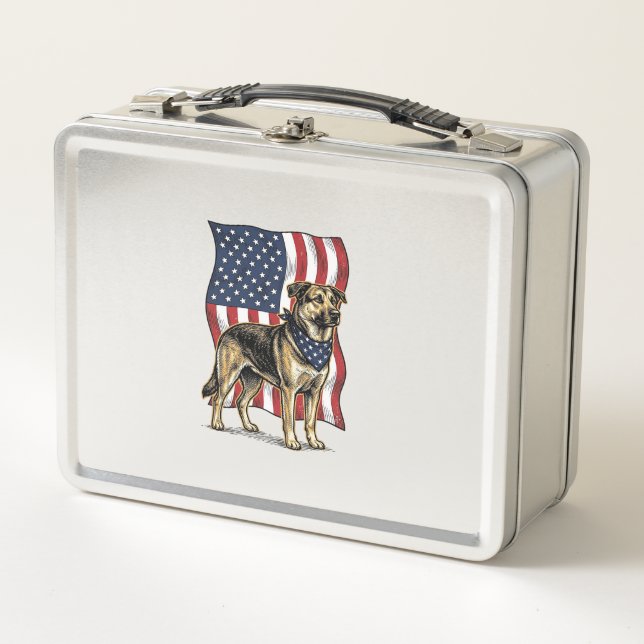 Lunch Box Conception de chemise vectorielle de drapeau de ch (Devant)