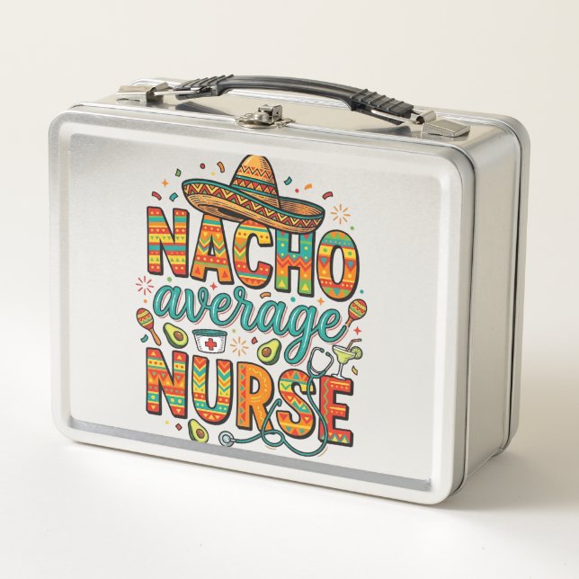 Lunch Box Conception de chemise vectorielle Nacho Average Nu (Devant)