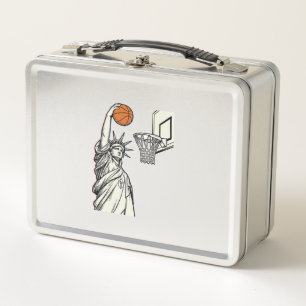 Lunch Box Conception de gravure vintage de dunk de basketbal