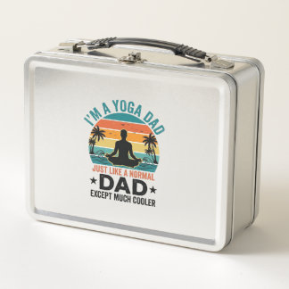 Lunch Box Conception de T-shirt drôle de papa yoga Vintage S