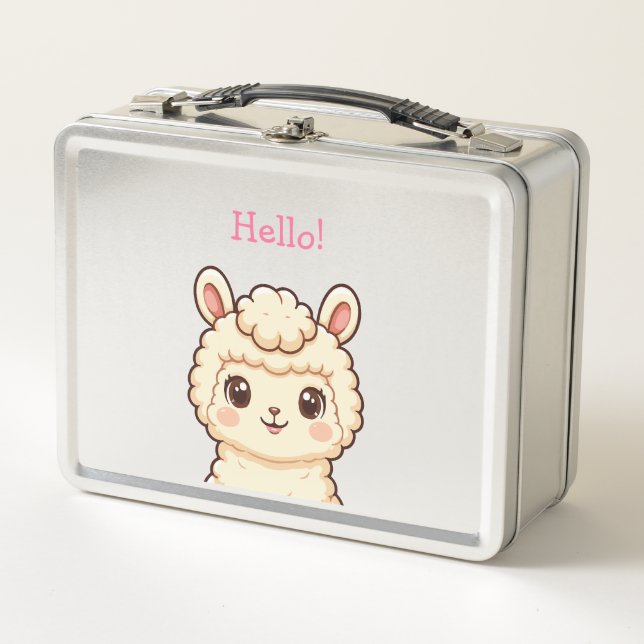 Lunch Box Conception d'illustration de lama mignon (Devant)
