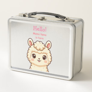 Lunch Box Conception d'illustration de lama mignon