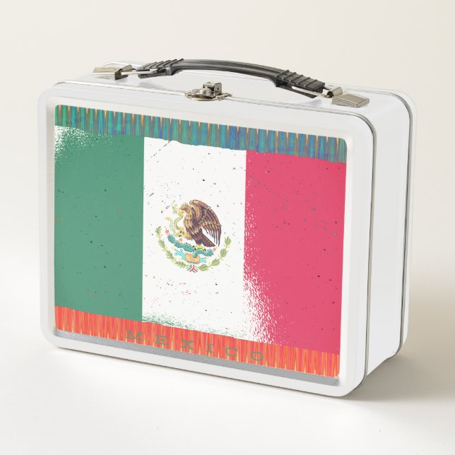 Lunch Box Conception du drapeau mexicain (Devant)