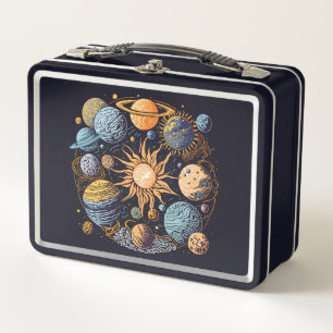 Lunch Box Conception graphique du système solaire