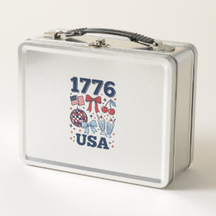 Lunch Box Conception vectorielle coquette patriotique 1776 É
