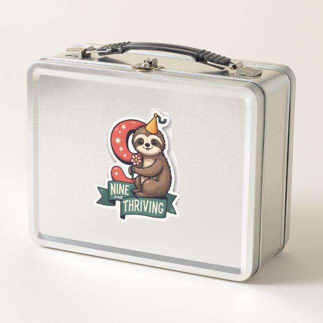 Lunch Box Conception vectorielle de fête de fille de sloth d (Devant)