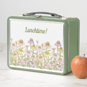 Lunch Box Coneflowers Watercolor