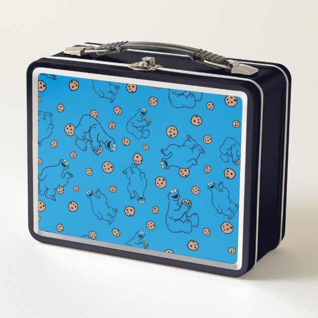 Lunch Box Cookie Monster et Cookies Motif bleu (Devant)