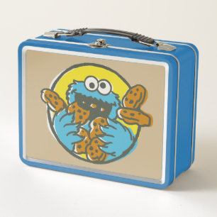 Lunch Box Cookie Monster Retro