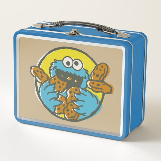 Lunch Box Cookie Monster Retro (Devant)