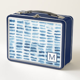 Lunch Box Copie d'aquarelle du monogramme   Indigio