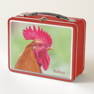 Lunch Box Coq nom personnalisé