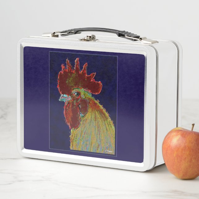 Lunch Box Coq : tête libre (En situation)