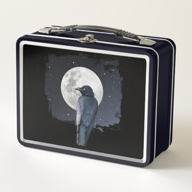 Lunch Box Corbeau des forêts Lune froide (Devant)