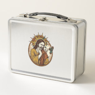 Lunch Box Cordon d'écouteur de Jésus coincé par une poignée