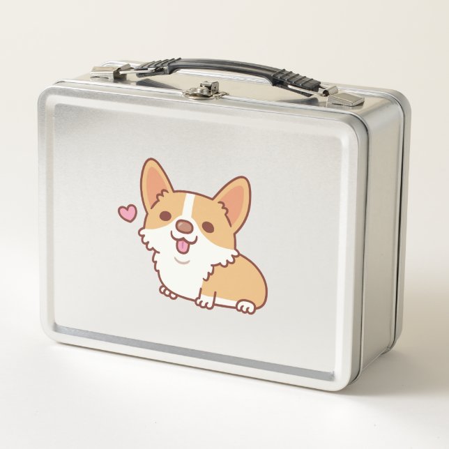 Lunch Box Corgi Chien mignon et souriant (Devant)